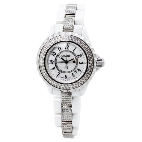 chanel white watch for sale|chanel white watch ceramic.